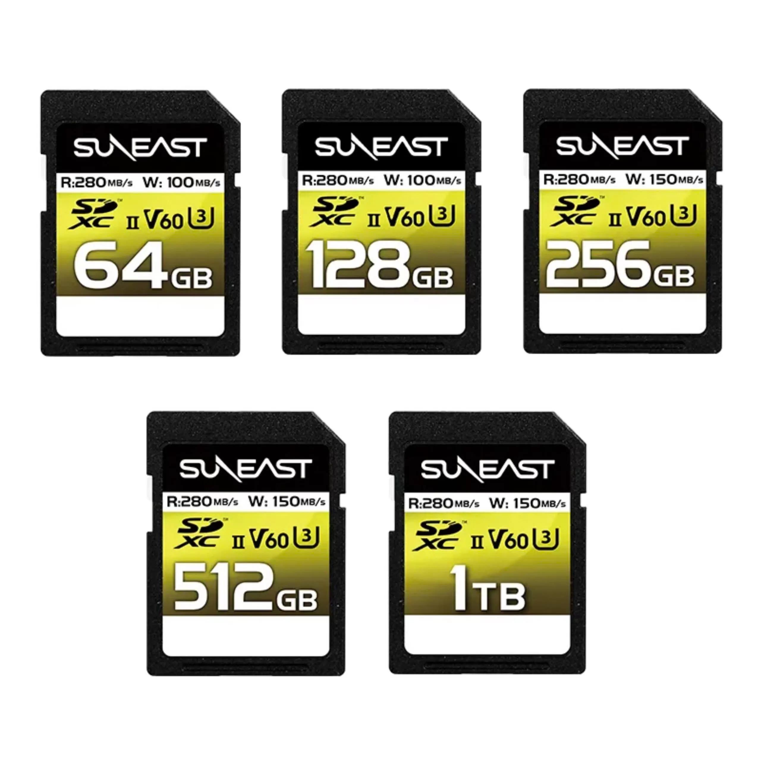 Thẻ nhớ SDXC SunEast Ultimate Pro V60 dung lượng 64GB | 128GB | 256GB | 512GB - UHS-II -  Tốc độ 280MB/s