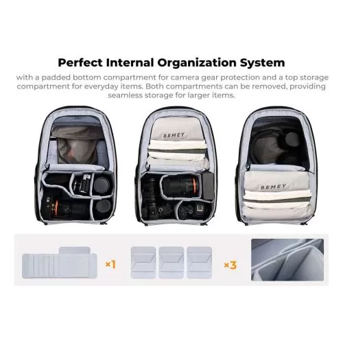 Ba lô máy ảnh K&F Concept Urban Wander 25L Camera Backpack - Màu đen  KF13.300