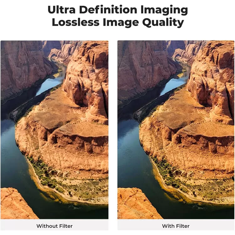 Filter UV K&F Concept MCUV kính siêu cứng, đánh bóng hai mặt, chống nước, chống trầy xước, phủ xanh chống phản xạ