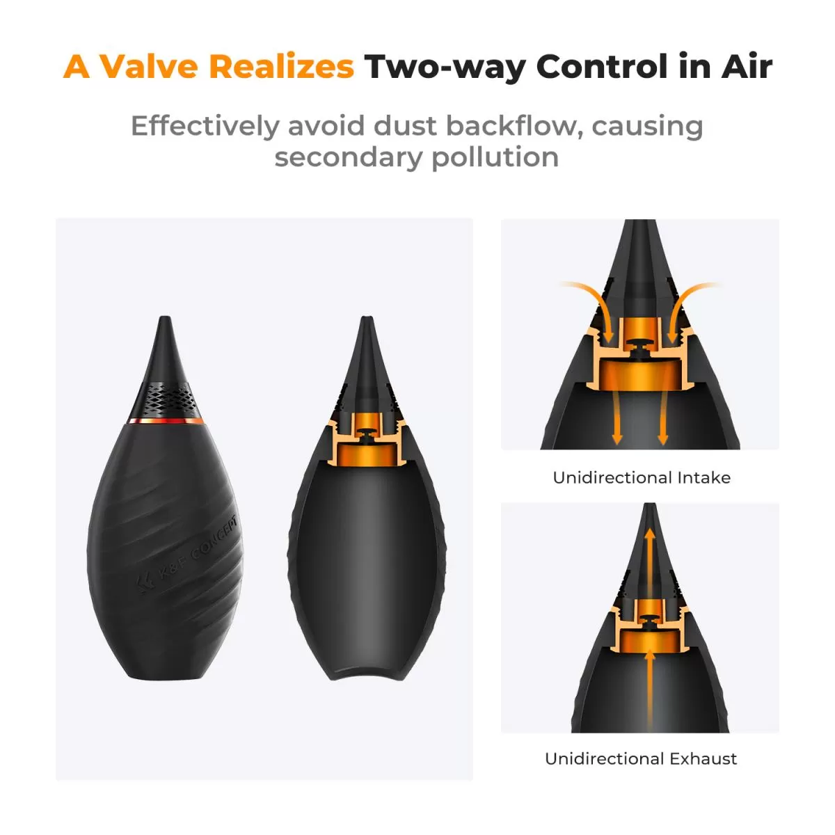 Bóng thổi bụi vệ sinh máy ảnh K&F Concept - KF08.043