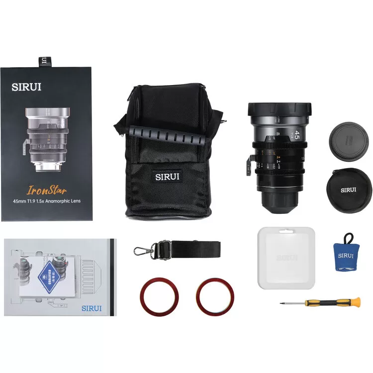 Ống kính Cine Anamorphic Sirui IronStar 45mm T1.9 Full Frame – 1.5x, PL/EF, Cinema Lens chuyên nghiệp