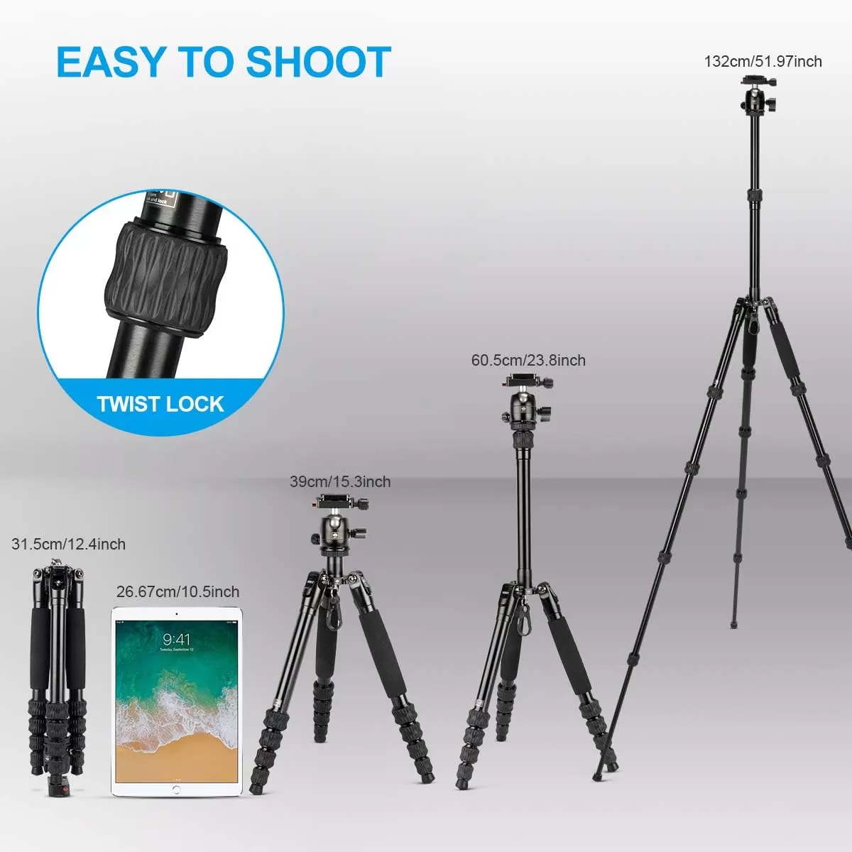 Chân máy ảnh Sirui Traveler 5AX kèm ballhead B-00K