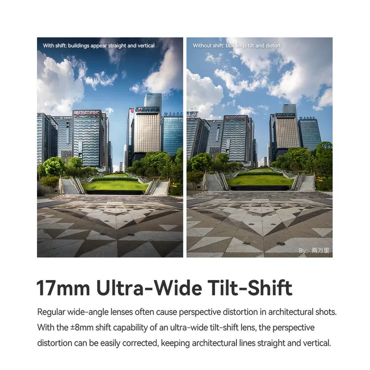 Ống kính TTArtisan 17mm F4 Tilt-Shift ASPH dành cho máy ảnh Sony, Nikon, Canon, L-mount (Full-frame)