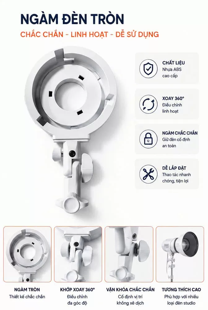 Ngàm Chuyển Đổi Bowen Mount Chuẩn – BowenS - hãng SX LIYADI