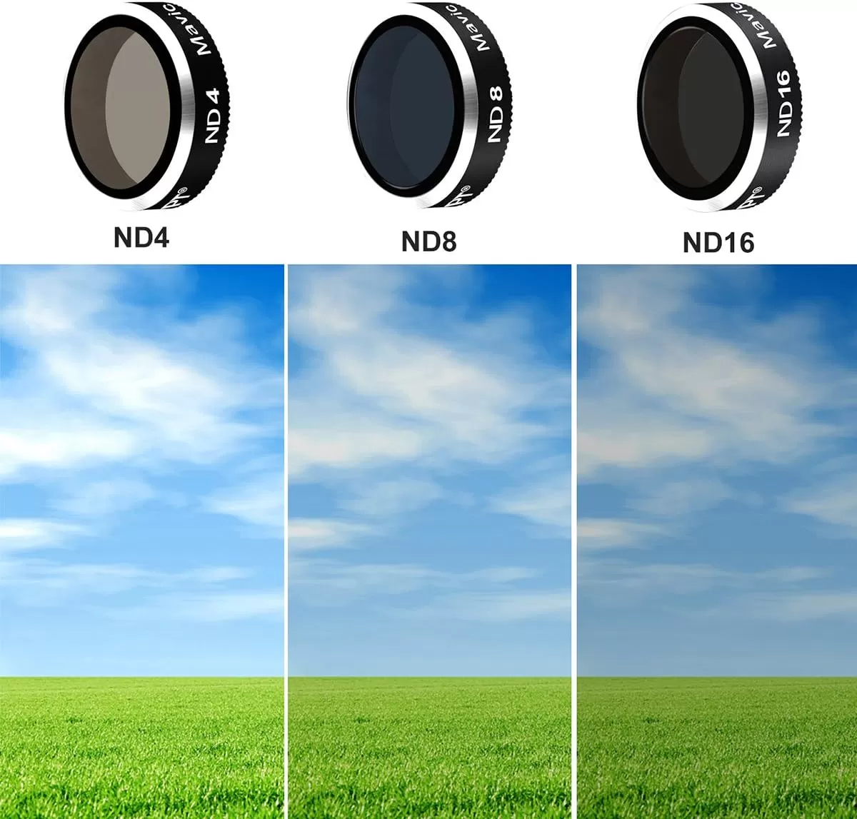 Bộ filter K&F Concept KF-DJFA6 6 món cho DJI Mavic Air (ND4/ND8/ND16/PLND4/PLND8/PLND16)