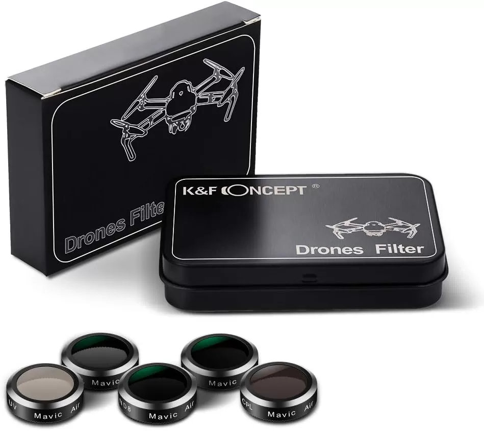 Bộ filter K&F Concept 5 món cho DJI Mavic Air (ND4/ND8/ND16/UV/CPL)